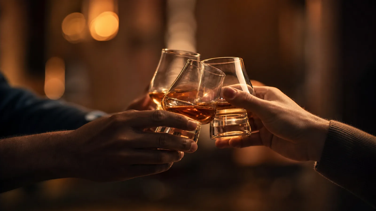 Dégustation de whisky entre amis
